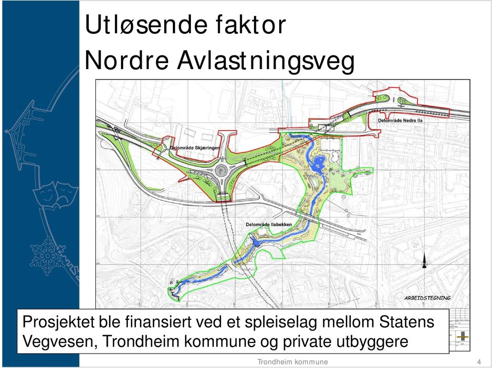 finansiert ved et spleiselag