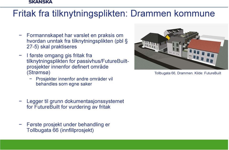 område (Strømsø) Prosjekter innenfor andre områder vil behandles som egne saker Tollbugata 66, Drammen.