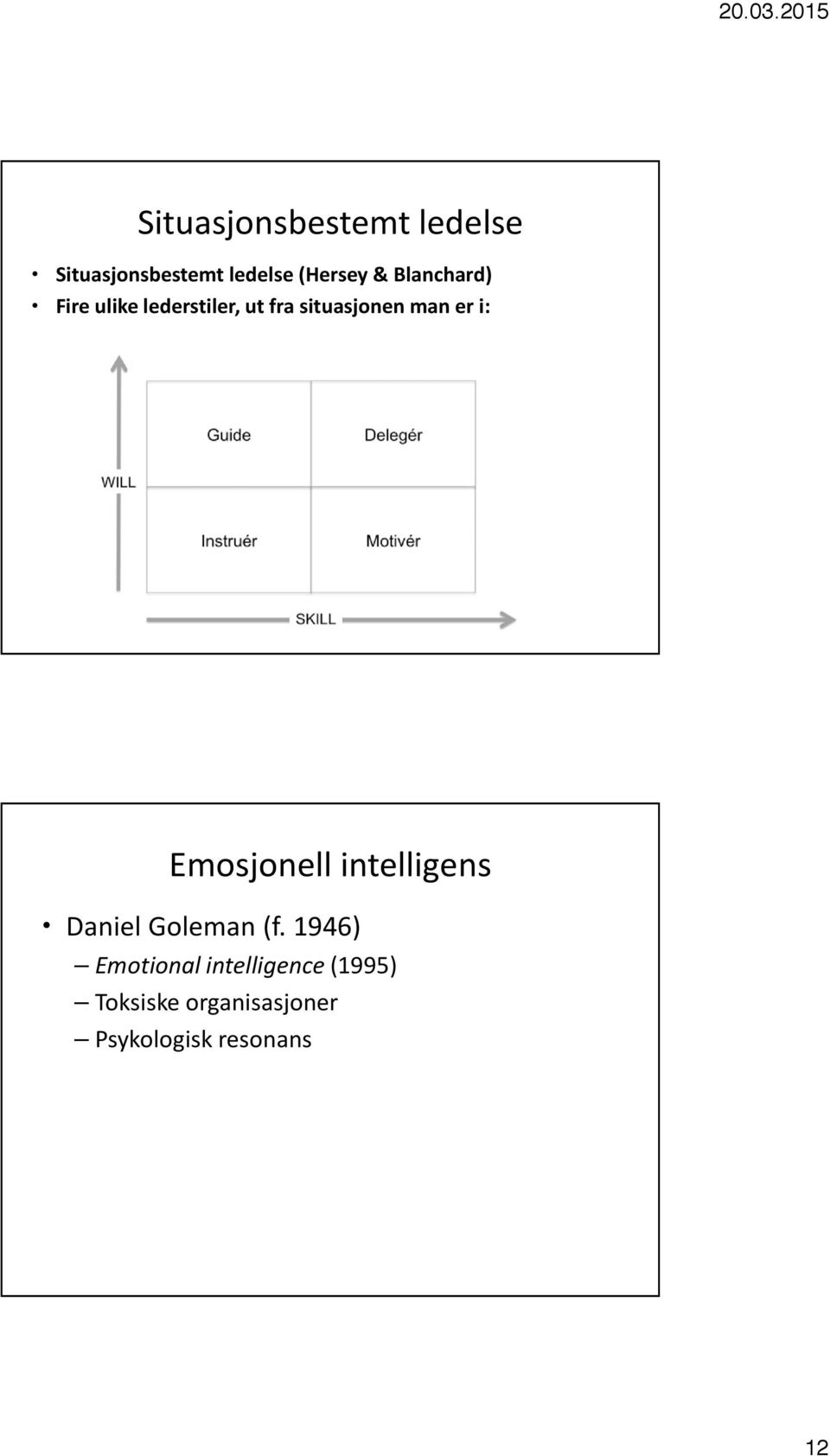 i: Emosjonell intelligens Daniel Goleman (f.