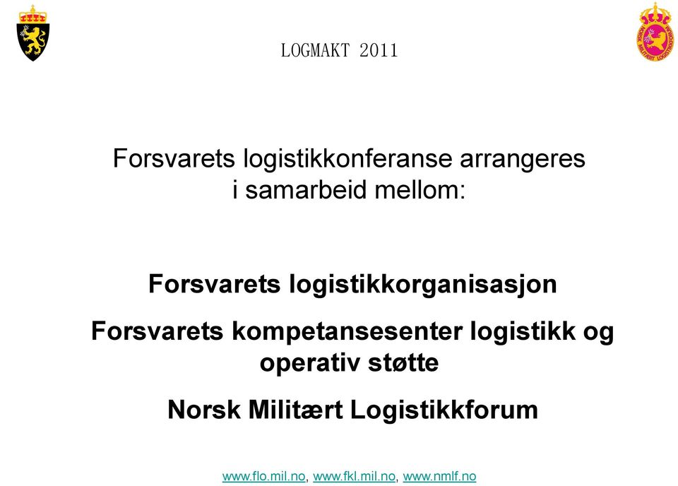 kompetansesenter logistikk og operativ støtte Norsk