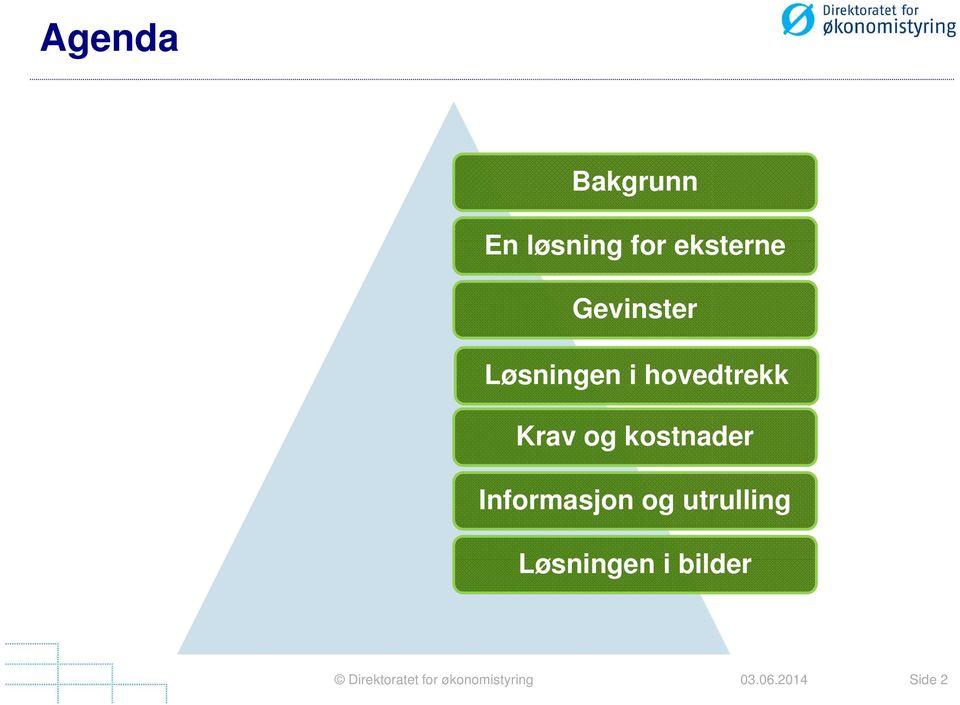 hovedtrekk Krav og kostnader