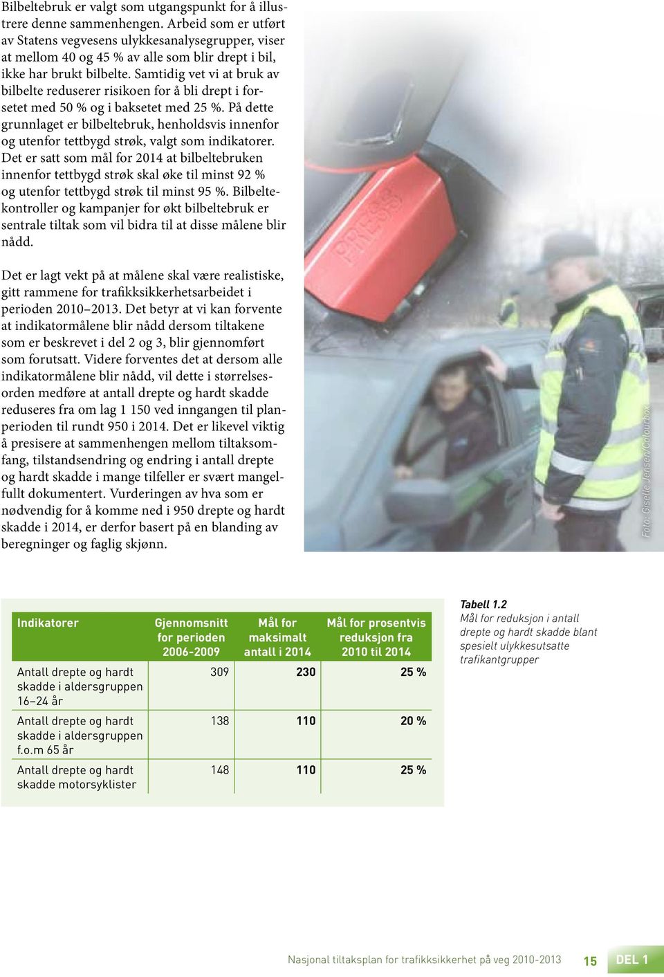 Samtidig vet vi at bruk av bilbelte reduserer risikoen for å bli drept i forsetet med 50 % og i baksetet med 25 %.