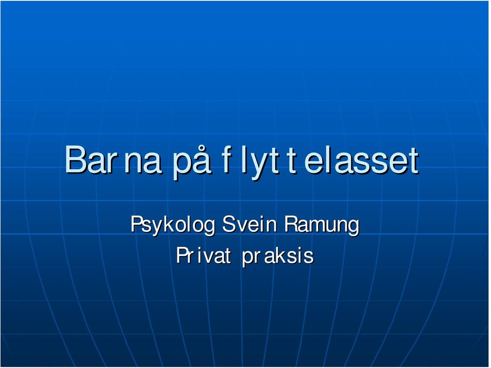 Psykolog Svein