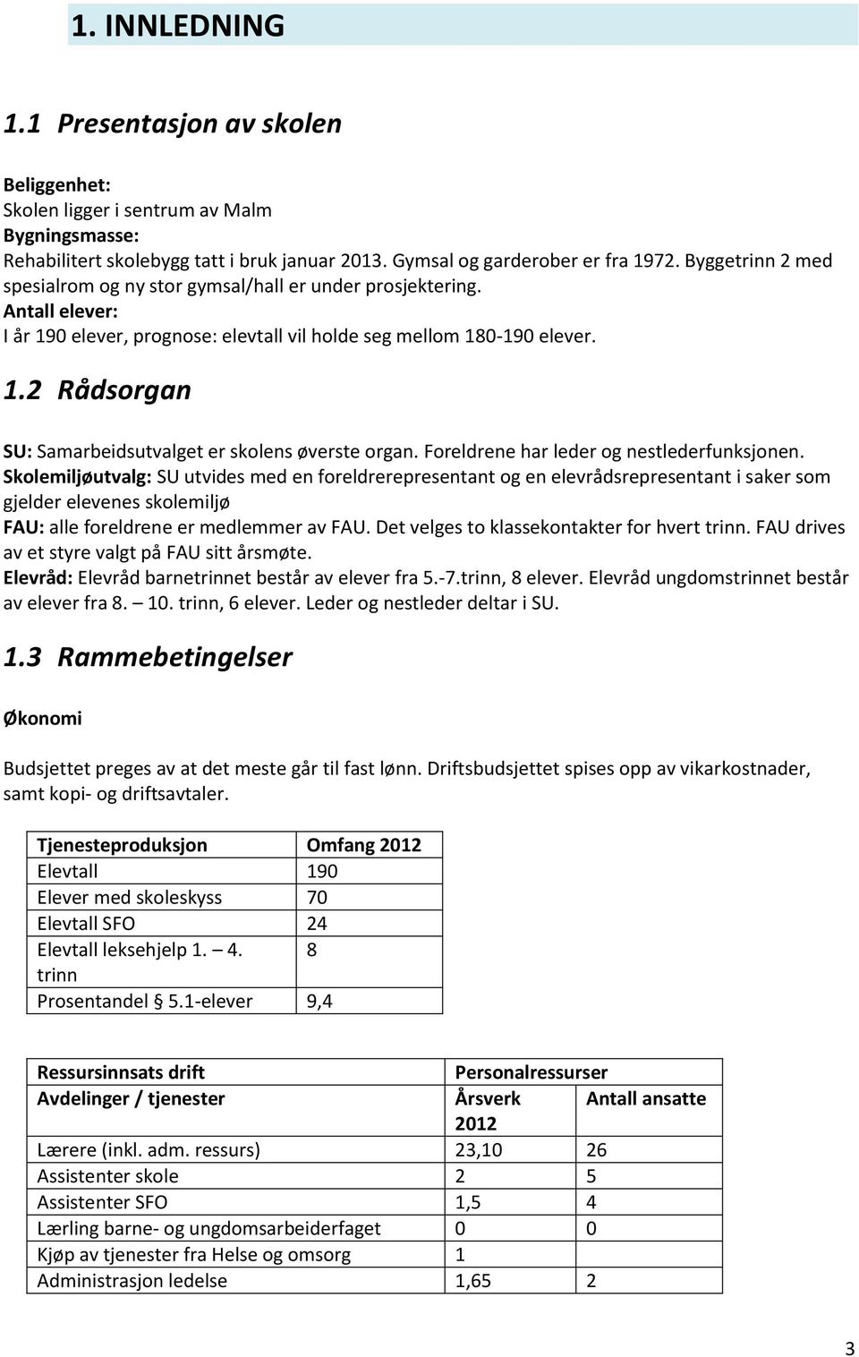 Foreldrene har leder og nestlederfunksjonen.