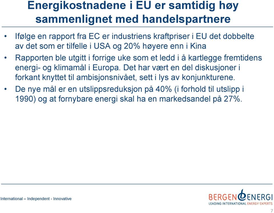 fremtidens energi- og klimamål i Europa.