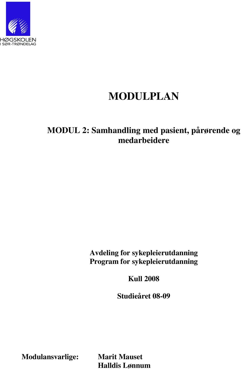 sykepleierutdanning Program for sykepleierutdanning