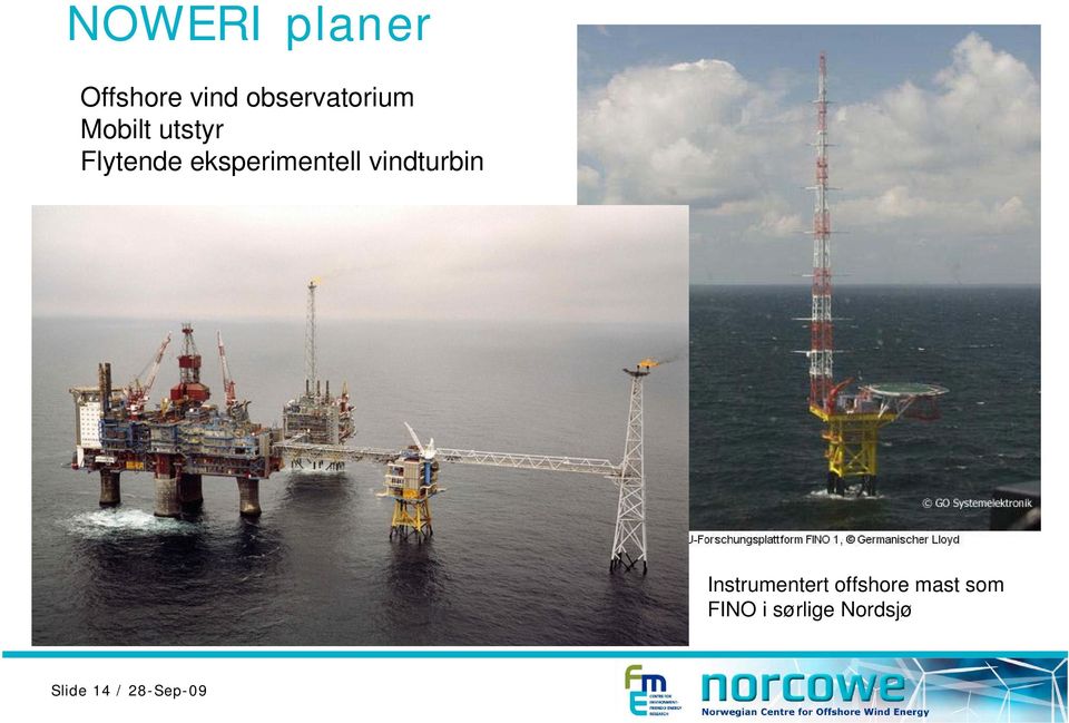 vindturbin Instrumentert offshore mast