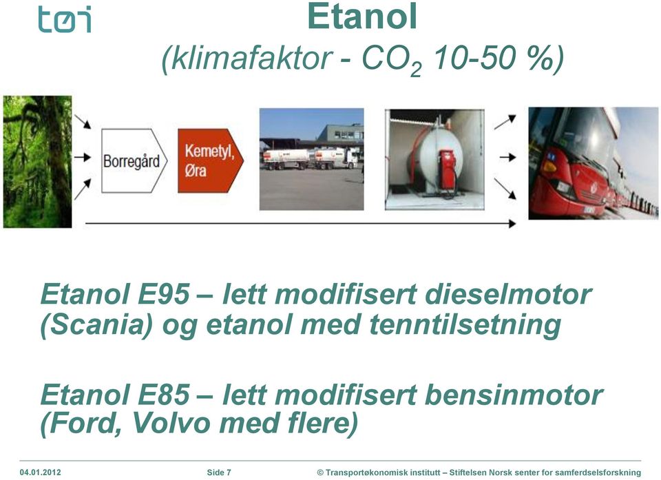 med tenntilsetning Etanol E85 lett modifisert