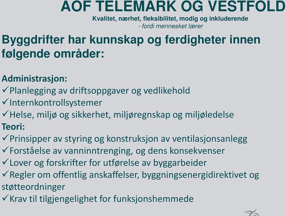 av ventilasjonsanlegg Forsta else av vanninntrenging, og dens konsekvenser Lover og forskrifter for utførelse av