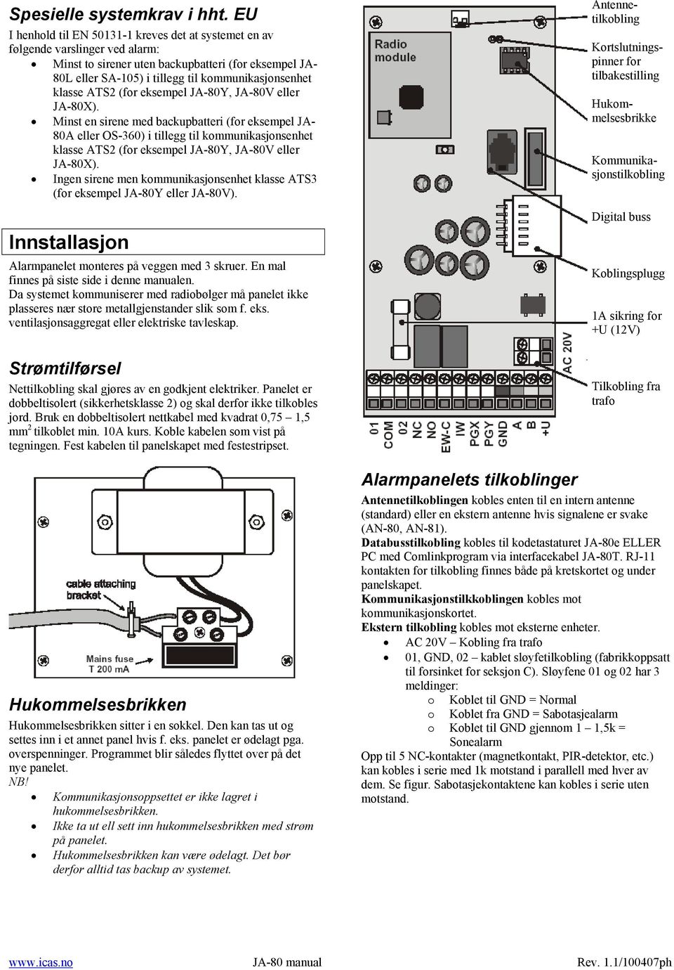 klasse ATS2 (for eksempel JA-80Y, JA-80V eller JA-80X).