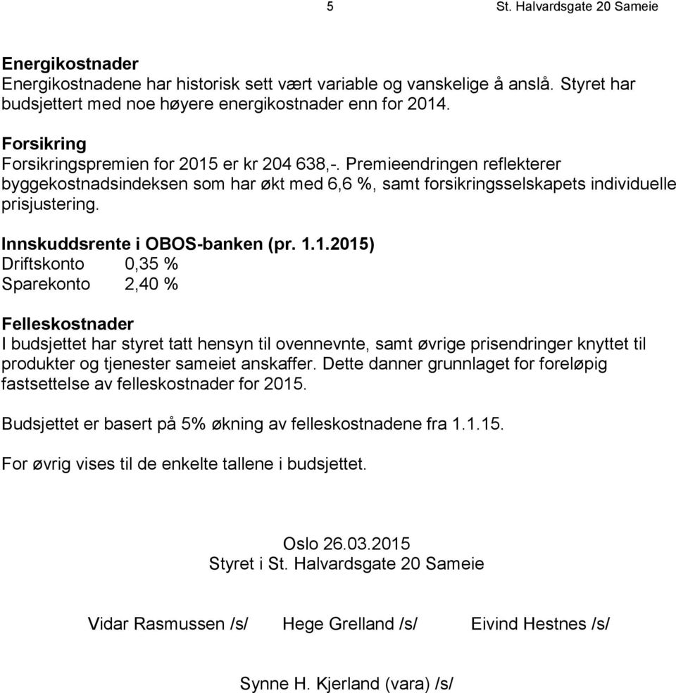 Innskuddsrente i OBOS-banken (pr. 1.