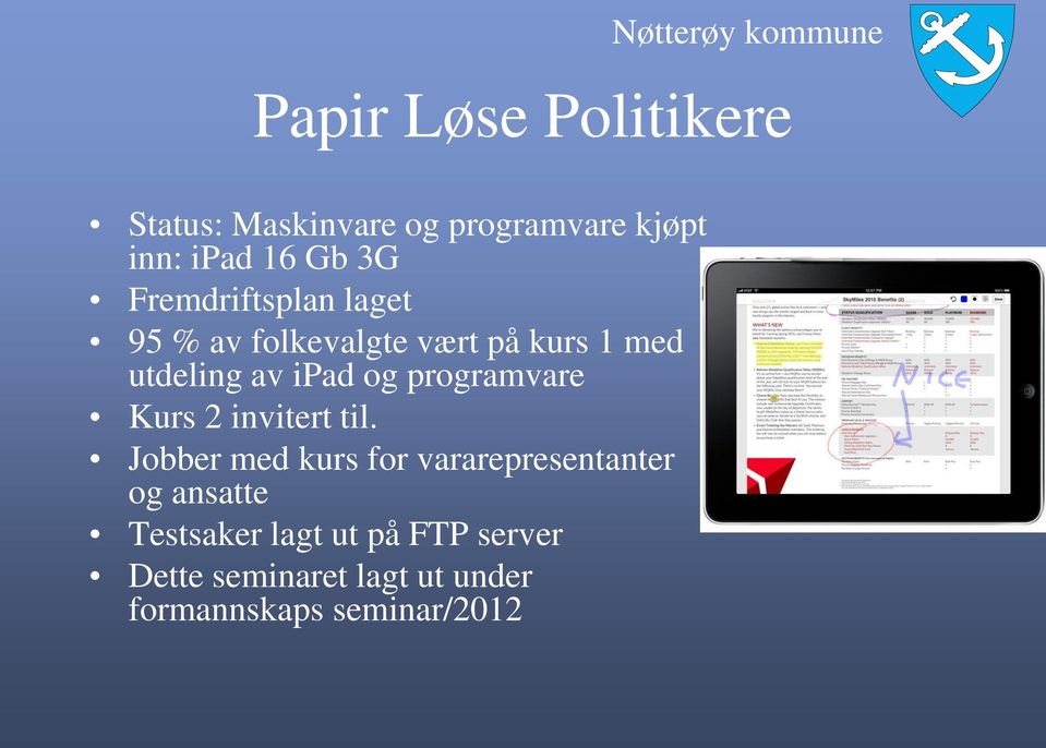 programvare Kurs 2 invitert til.