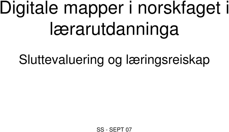 lærarutdanninga