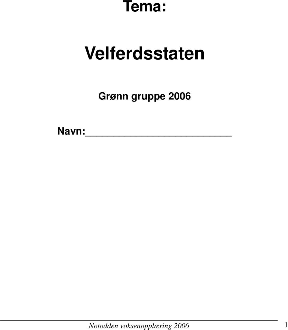 Grønn gruppe 2006