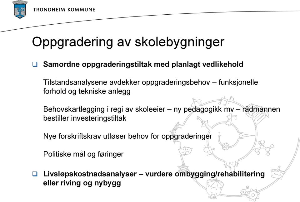 ny pedagogikk mv rådmannen bestiller investeringstiltak Nye forskriftskrav utløser behov for