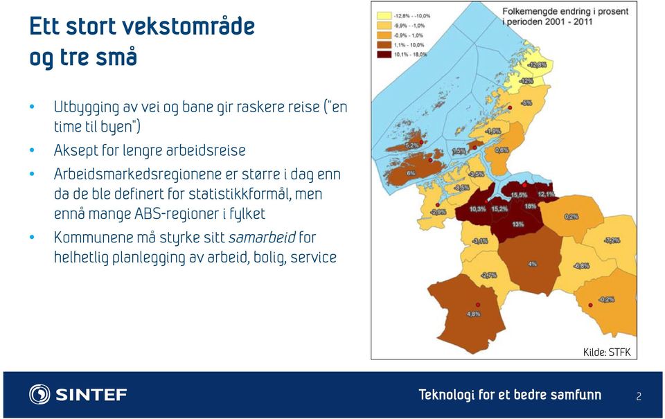 da de ble definert for statistikkformål, men ennå mange ABS-regioner i fylket Kommunene