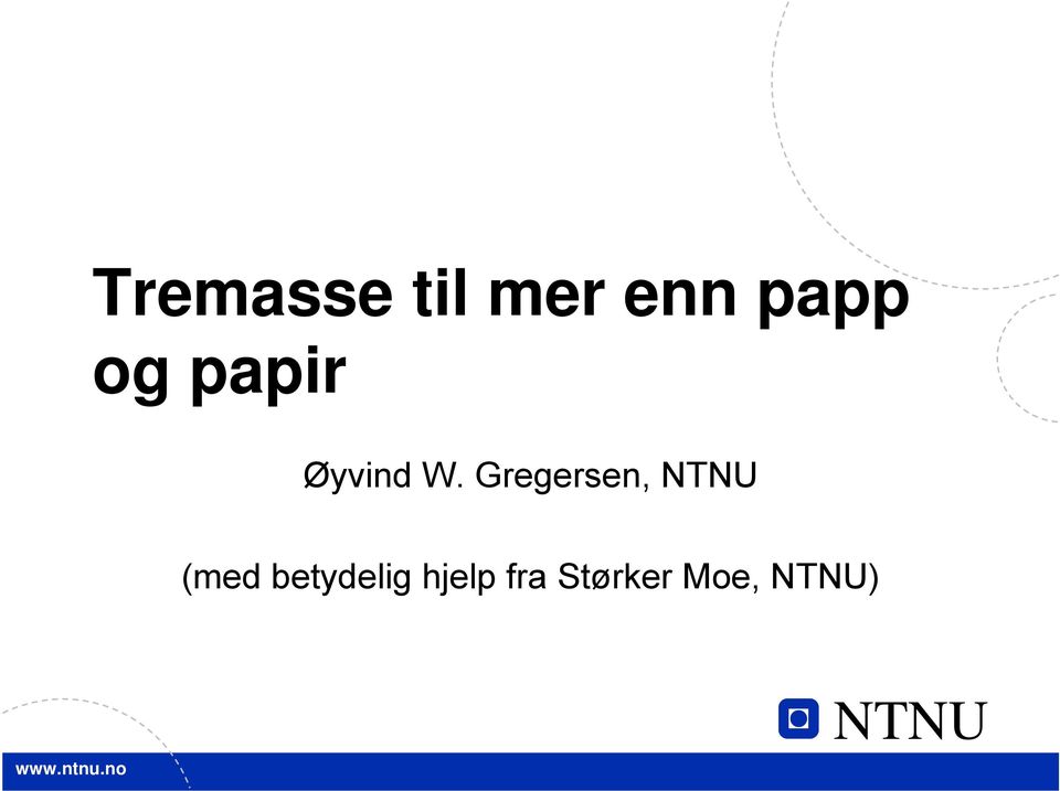 Gregersen, NTNU (med