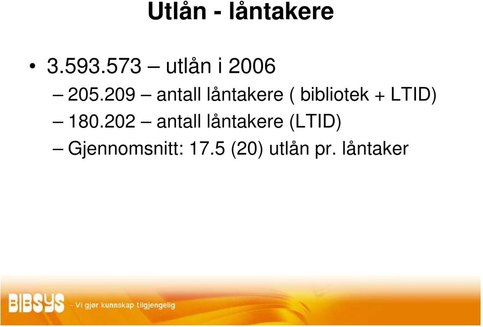 209 antall låntakere ( bibliotek +