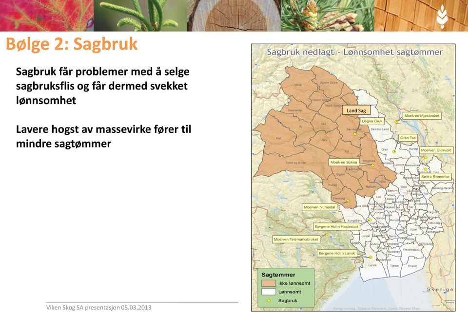 lønnsomhet Land Sag Lavere hogst av massevirke