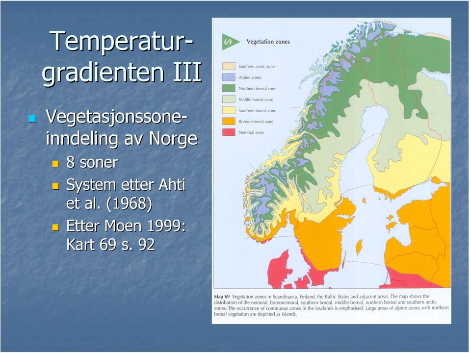 Norge 8 soner System etter Ahti