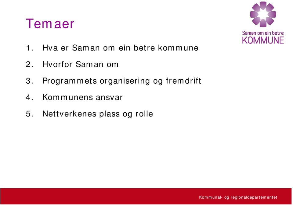 Hvorfor Saman om 3.