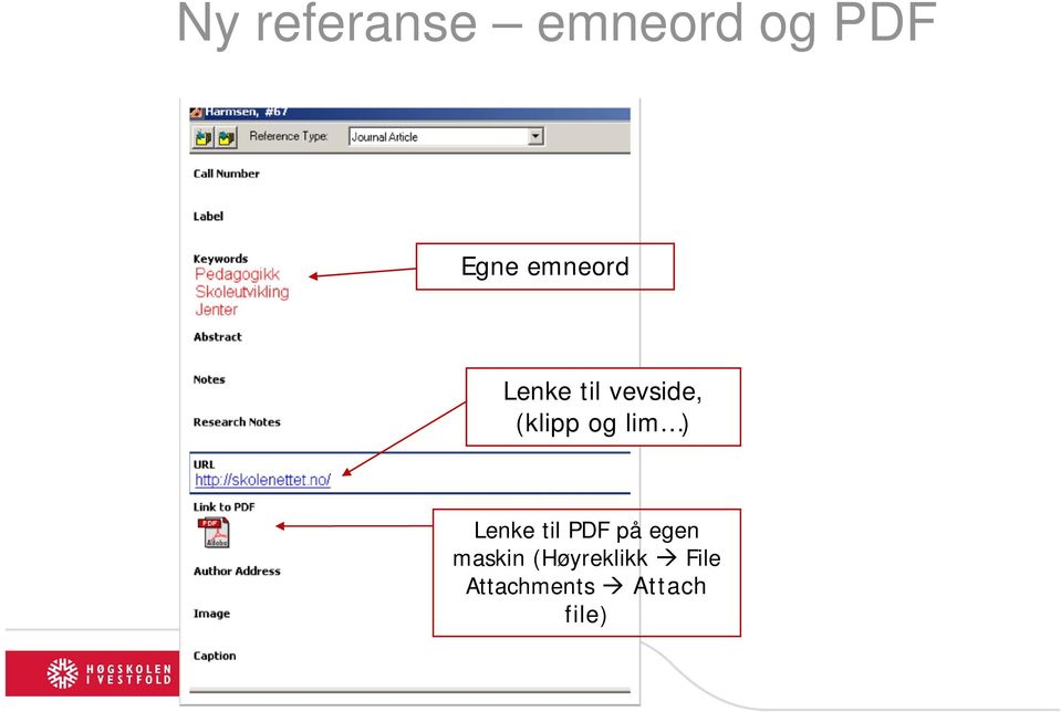 lim ) Lenke til PDF på egen maskin