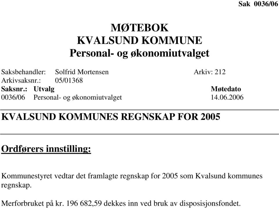 Personal- og økonomiutvalget 14.06.