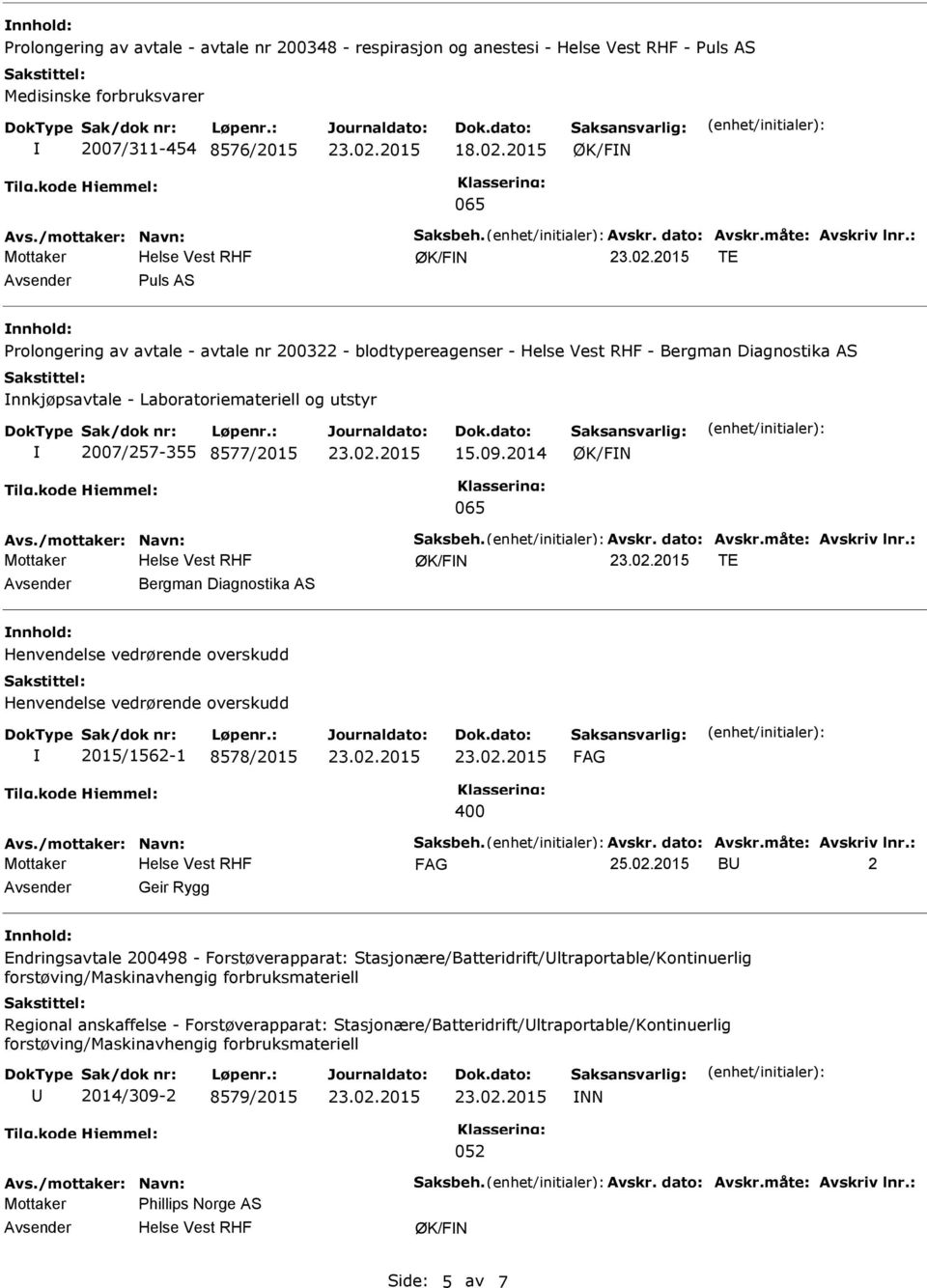 /mottaker: Navn: Saksbeh. Avskr. dato: Avskr.måte: Avskriv lnr.: TE Bergman Diagnostika AS Henvendelse vedrørende overskudd Henvendelse vedrørende overskudd 2015/1562-1 8578/2015 400 Avs.