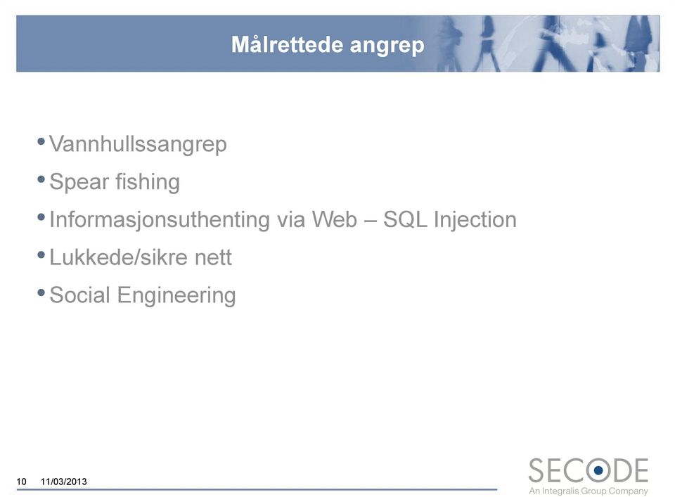 Informasjonsuthenting via Web SQL