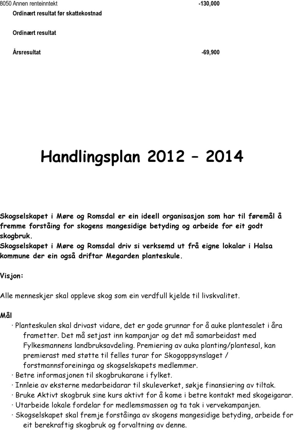 Skogselskapet i Møre og Romsdal driv si verksemd ut frå eigne lokalar i Halsa kommune der ein også driftar Megarden planteskule.