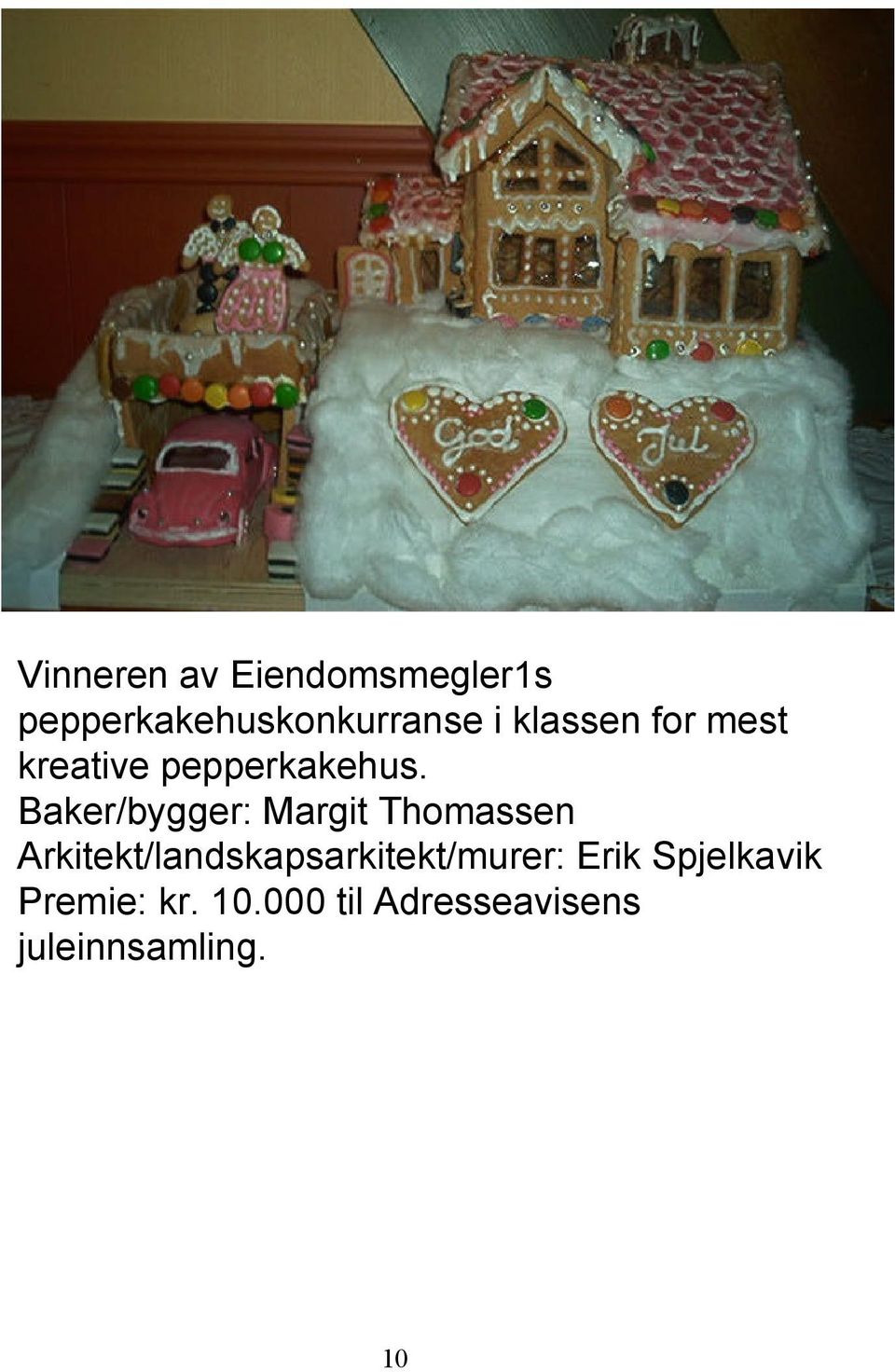 Baker/bygger: Margit Thomassen