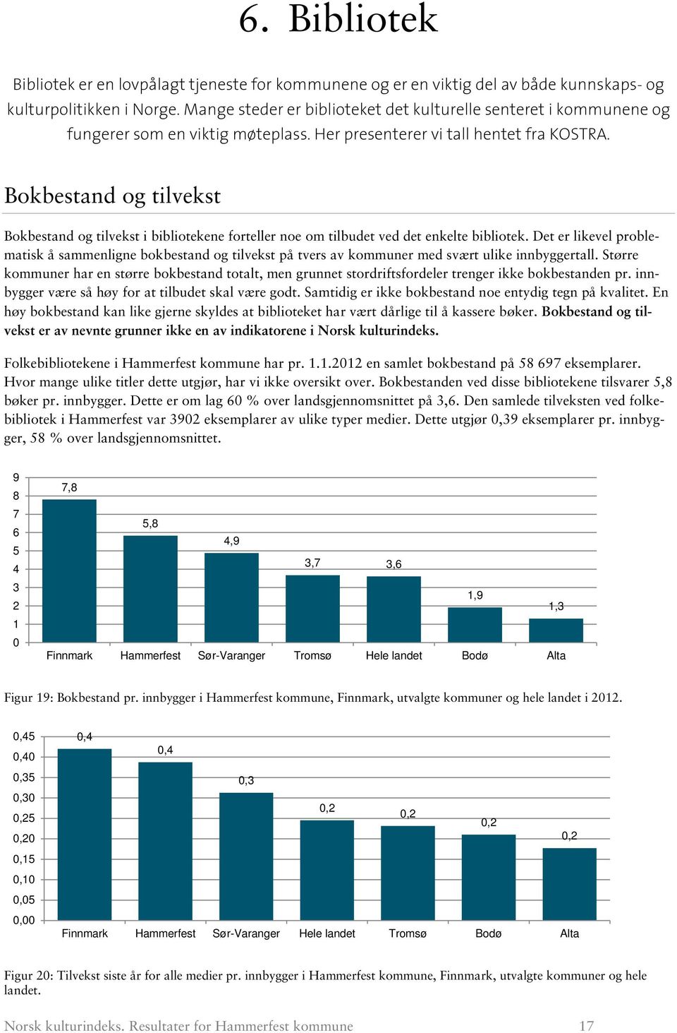 Bokbestand og tilvekst Bokbestand og tilvekst i bibliotekene forteller noe om tilbudet ved det enkelte bibliotek.