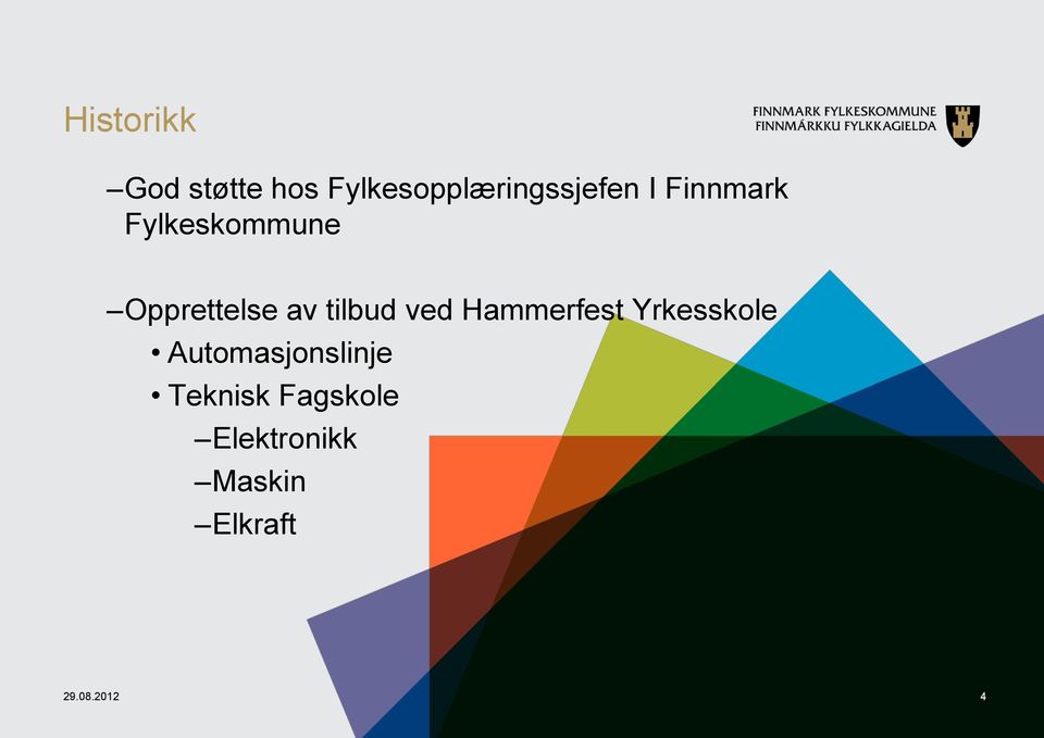 ved Hammerfest Yrkesskole Automasjonslinje