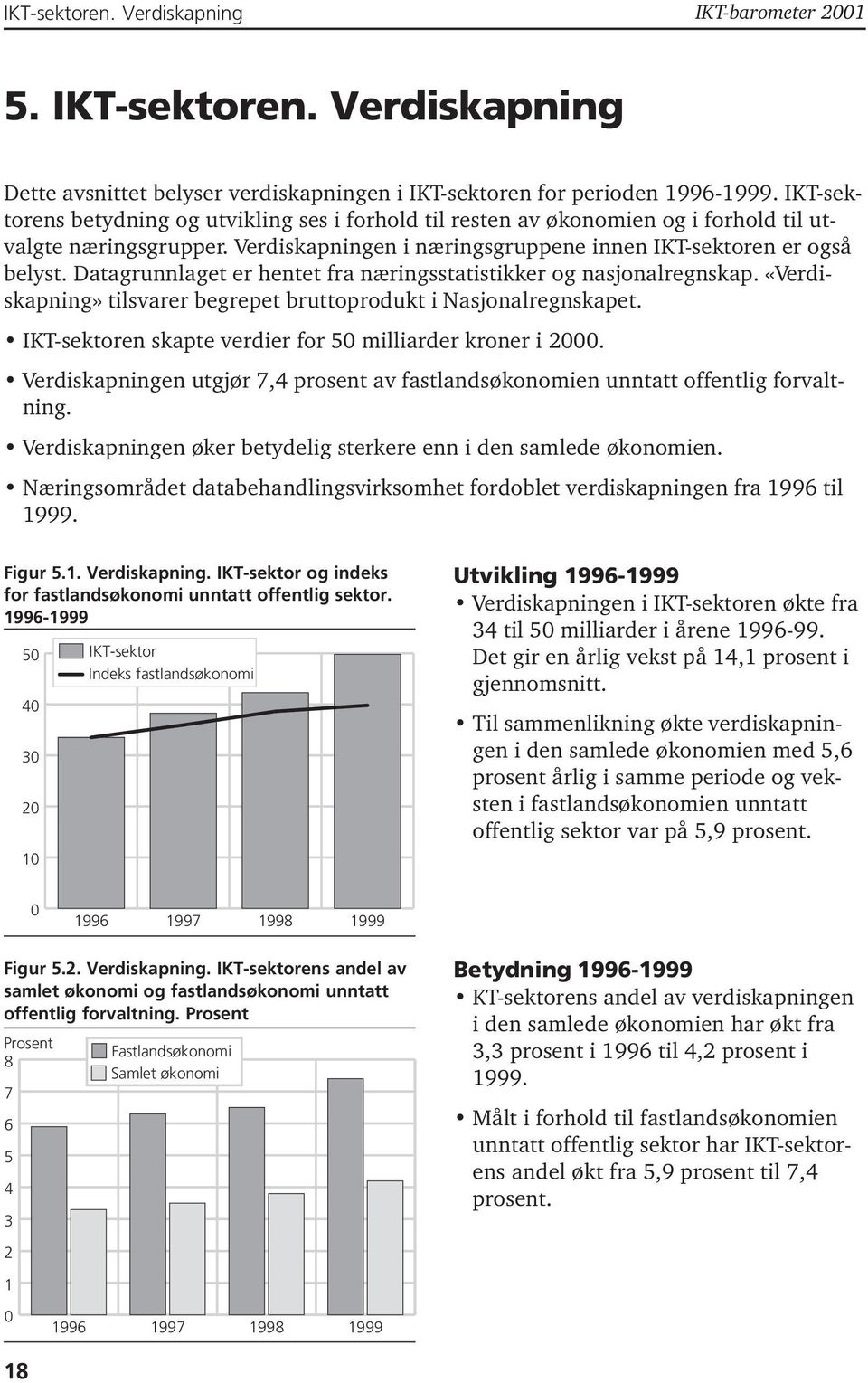 Datagrunnlaget er hentet fra næringsstatistikker og nasjonalregnskap. «Verdiskapning» tilsvarer begrepet bruttoprodukt i Nasjonalregnskapet.