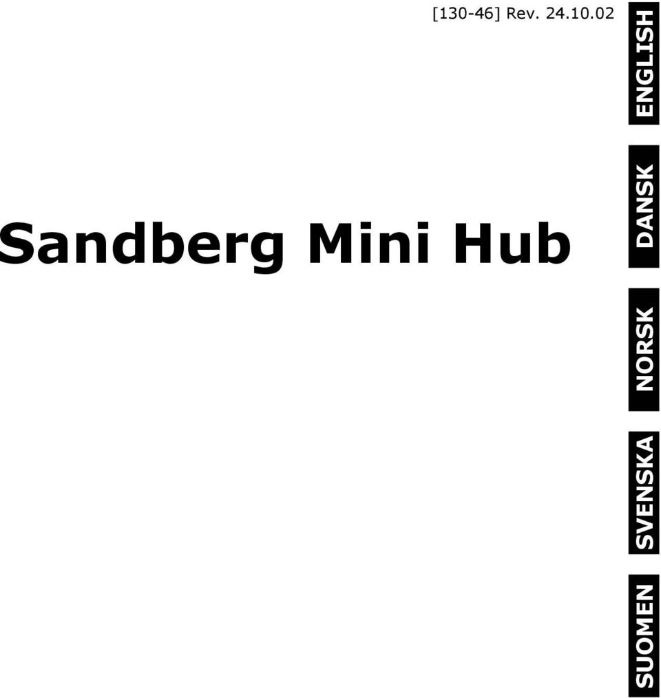 Sandberg Mini Hub