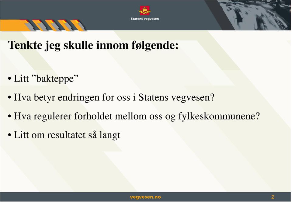 Statens vegvesen?