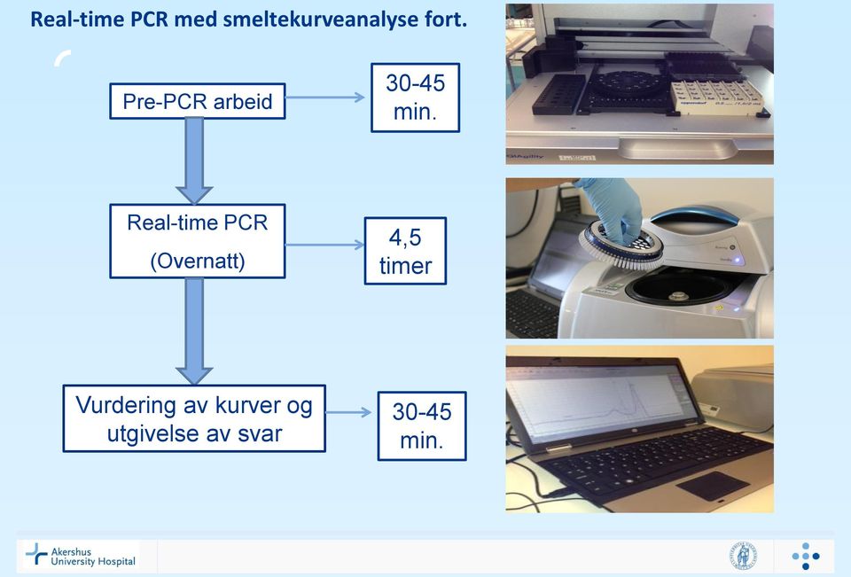 Real-time PCR (Overnatt) 4,5 timer