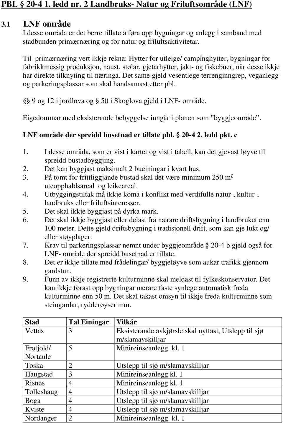 Til primærnæring vert ikkje rekna: Hytter for utleige/ campinghytter, bygningar for fabrikkmessig produksjon, naust, stølar, gjetarhytter, jakt- og fiskebuer, når desse ikkje har direkte tilknyting