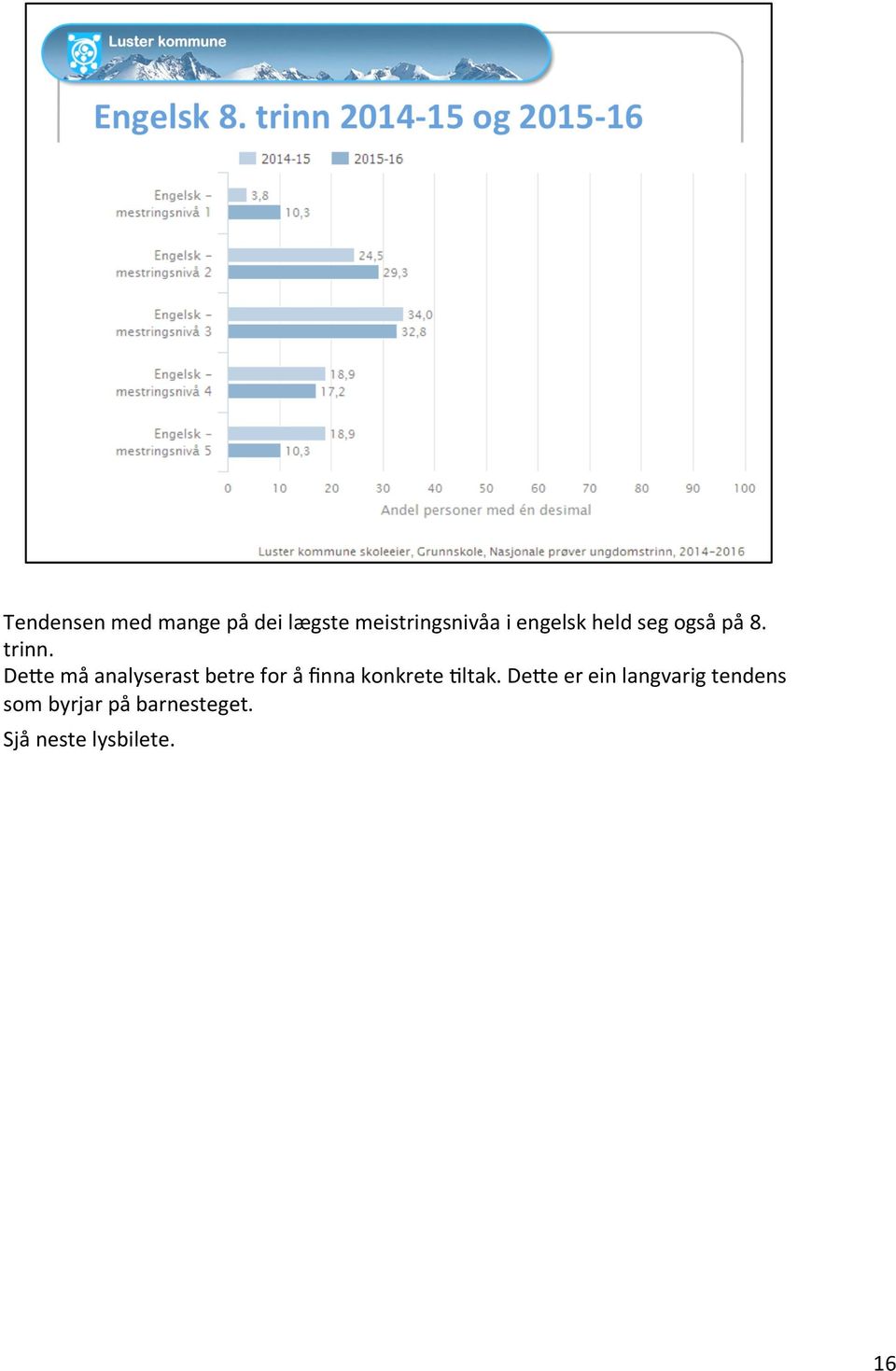 DeSe må analyserast betre for å finna konkrete =ltak.