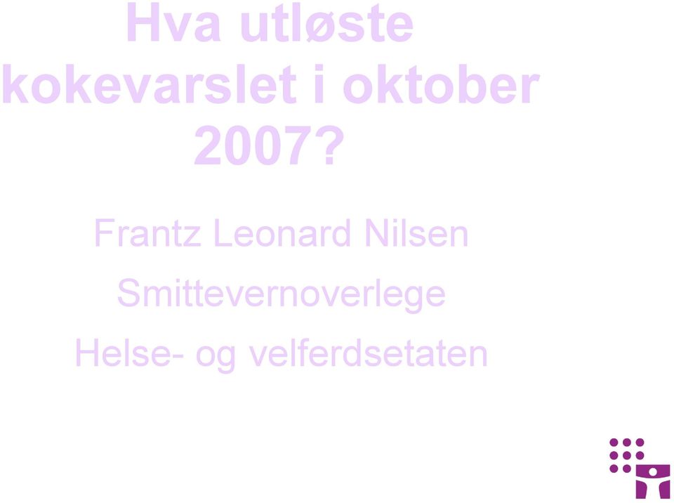 Frantz Leonard Nilsen