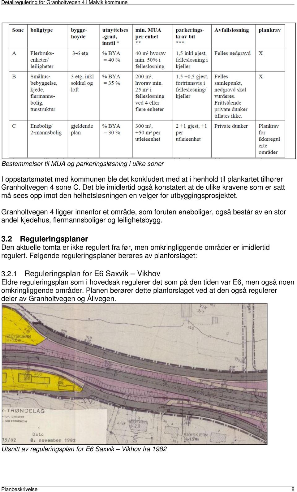 Granholtvegen 4 ligger innenfor et område, som foruten eneboliger, også består av en stor andel kjedehus, flermannsboliger og leilighetsbygg. 3.