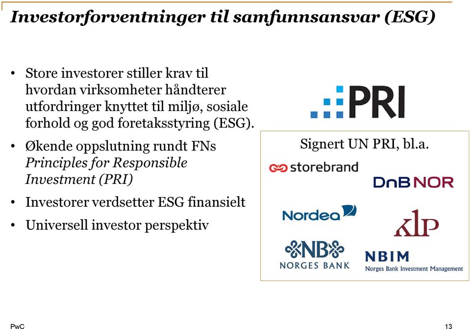 foretaksstyring (ESG).