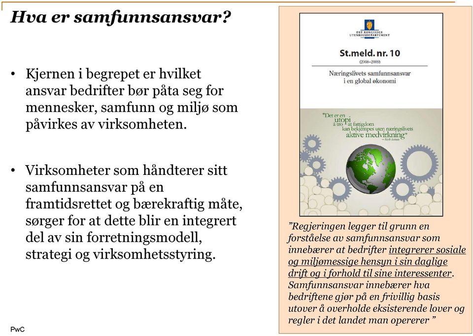 og virksomhetsstyring.