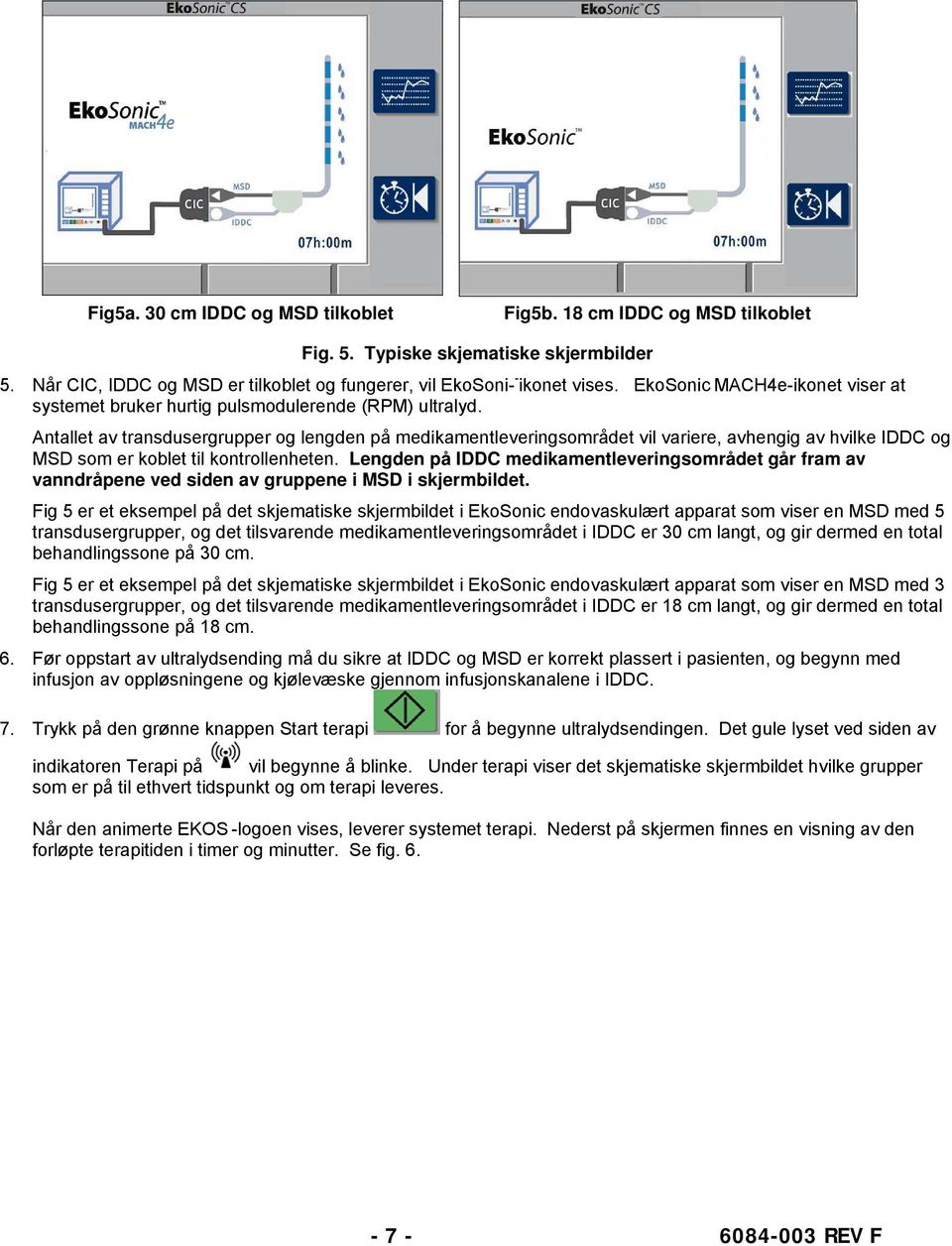 Antallet av transdusergrupper og lengden på medikamentleveringsområdet vil variere, avhengig av hvilke IDDC og MSD som er koblet til kontrollenheten.