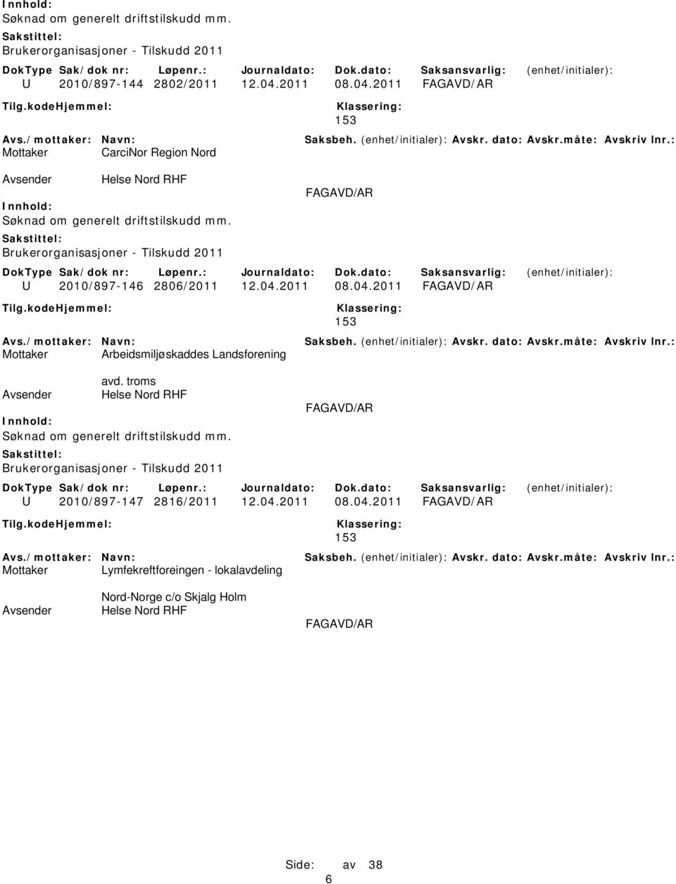 troms U 2010/897-147 2816/2011 12.04.