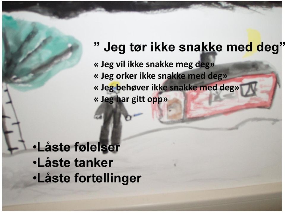 «Jeg behøver ikke snakke med deg» «Jeg har gitt