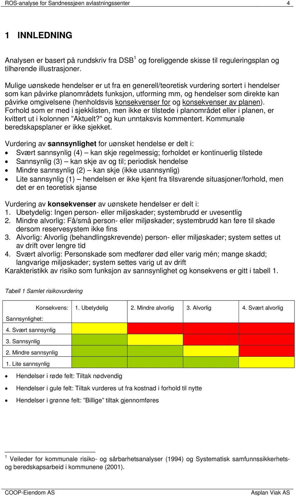 (henholdsvis konsekvenser for og konsekvenser av planen). Forhold som er med i sjekklisten, men ikke er tilstede i planområdet eller i planen, er kvittert ut i kolonnen Aktuelt?