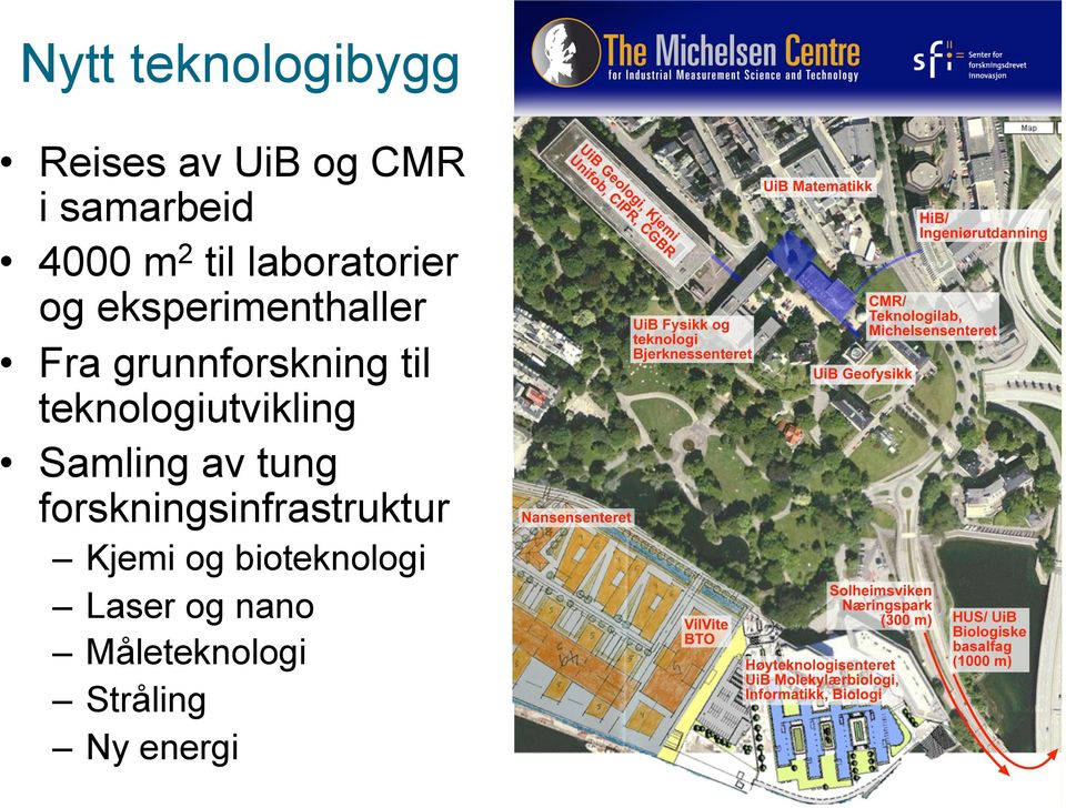 teknologiutvikling Samling av tung forskningsinfrastruktur