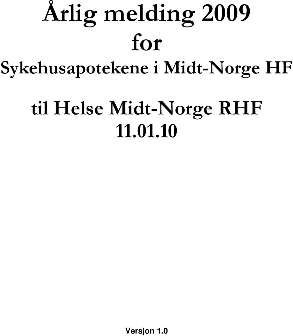 Midt-Norge HF til Helse