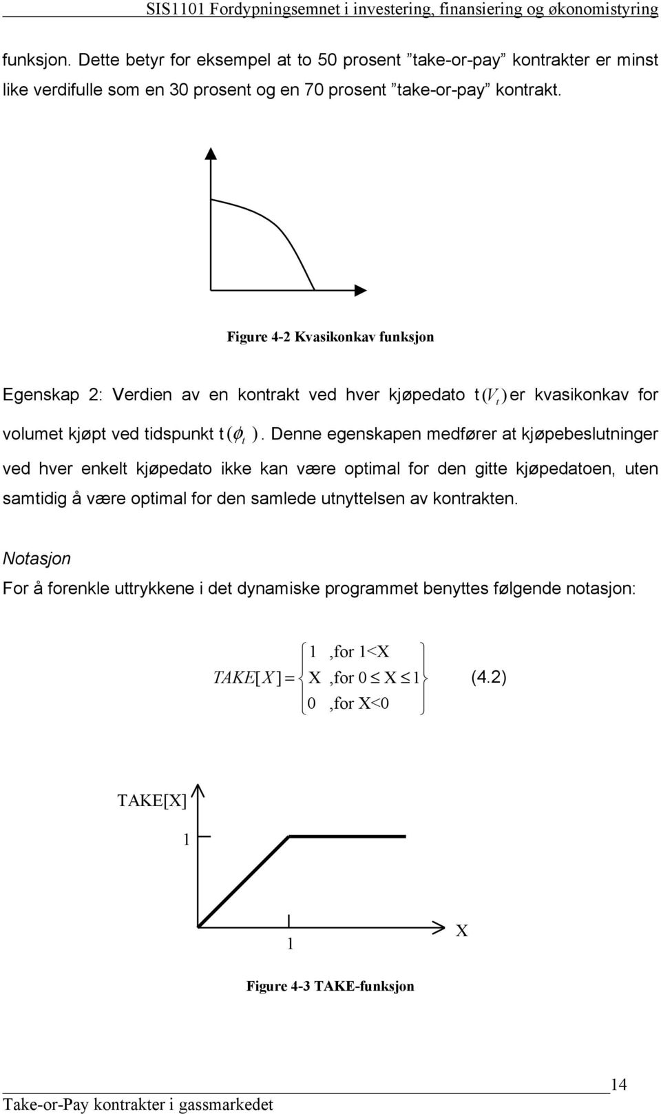 Figue 4-2 Kvasikokav fuksjo Egeskap 2: Vedie av e kotakt ved hve kjøpedato t volumet kjøpt ved tidspukt t ( V t ) e kvasikokav fo ( φ t ).